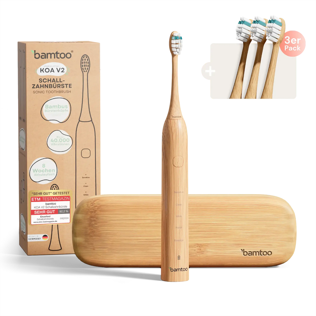 bamtoo Pro 3D Bundle Schallzahnbürste