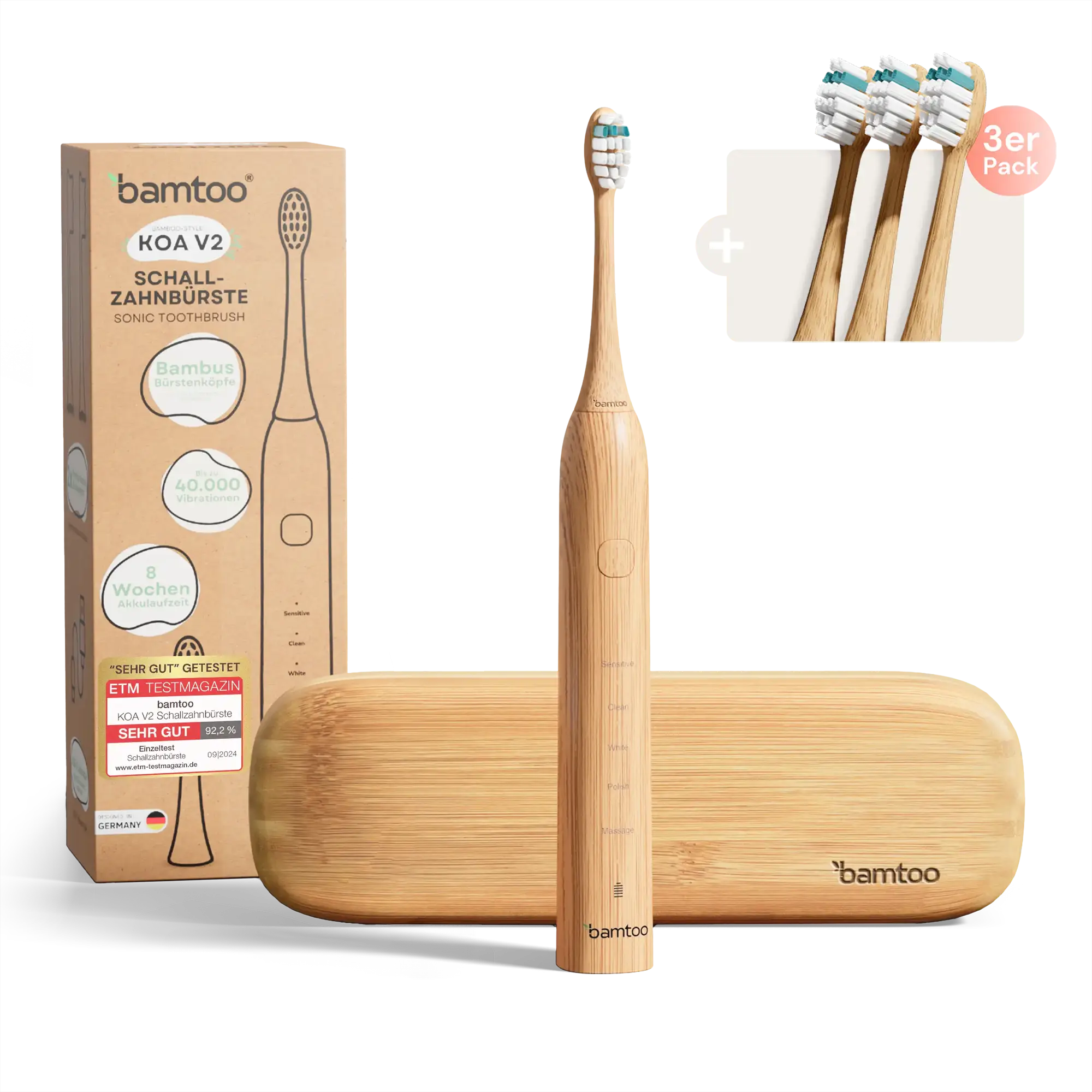 bamtoo Pro 3D Bundle Schallzahnbürste