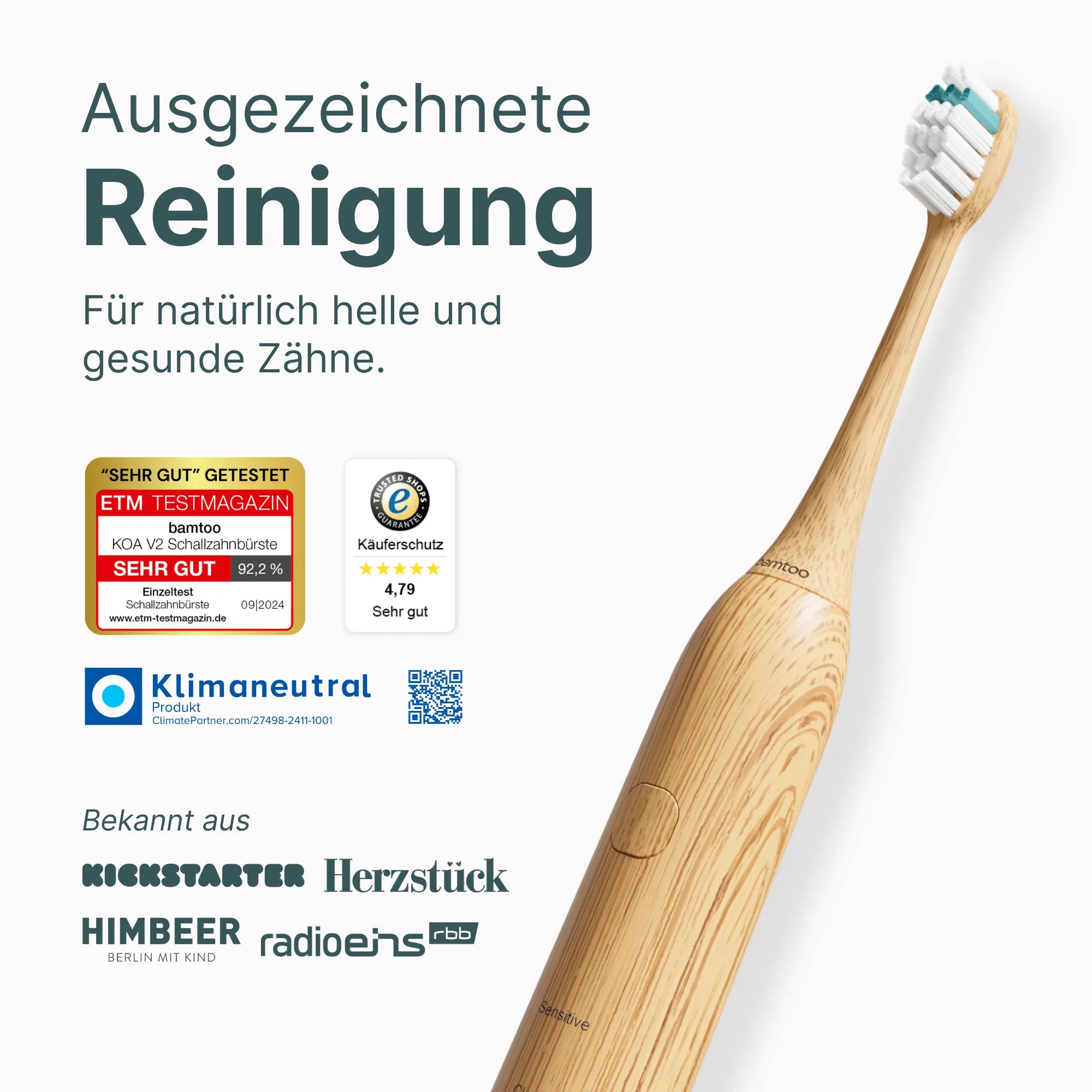 Nachhaltige Schallzahnbürste - Pro 3D Bundle