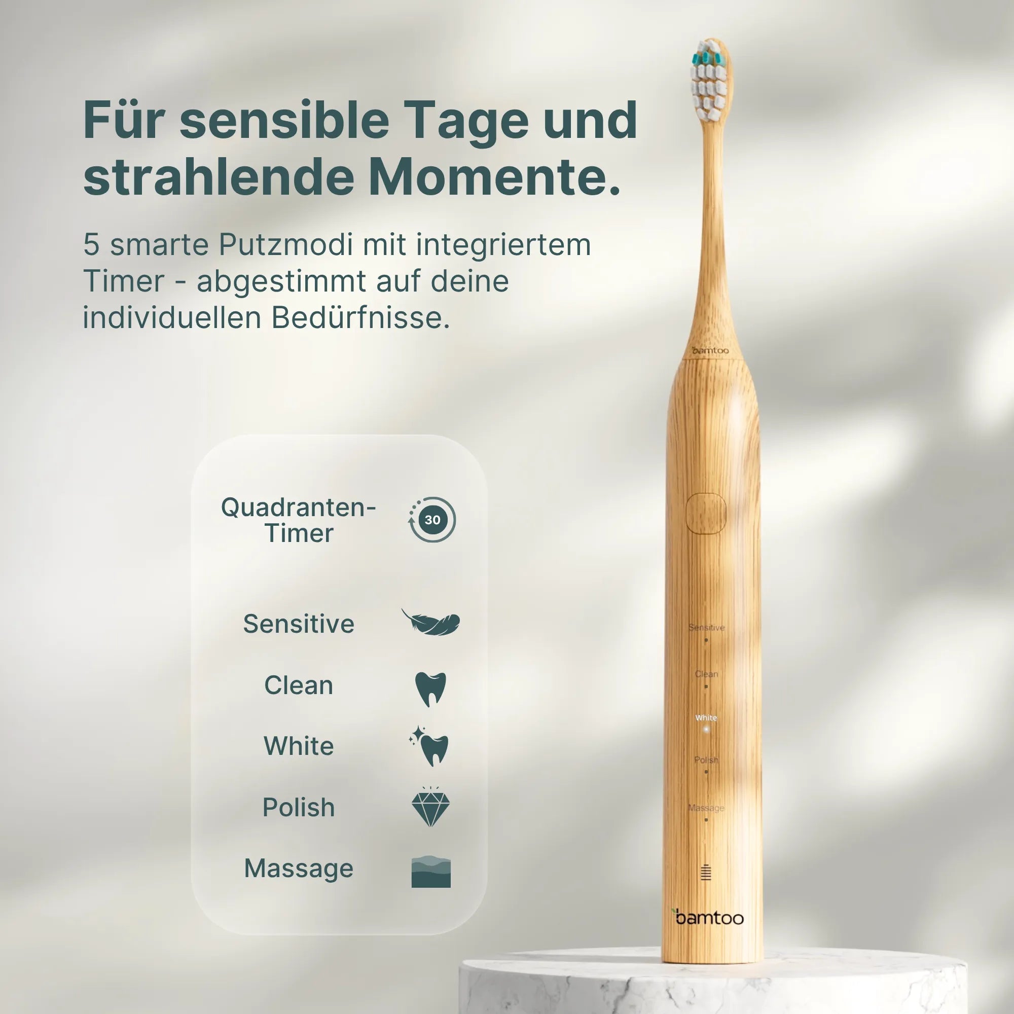 Nachhaltige Schallzahnbürste