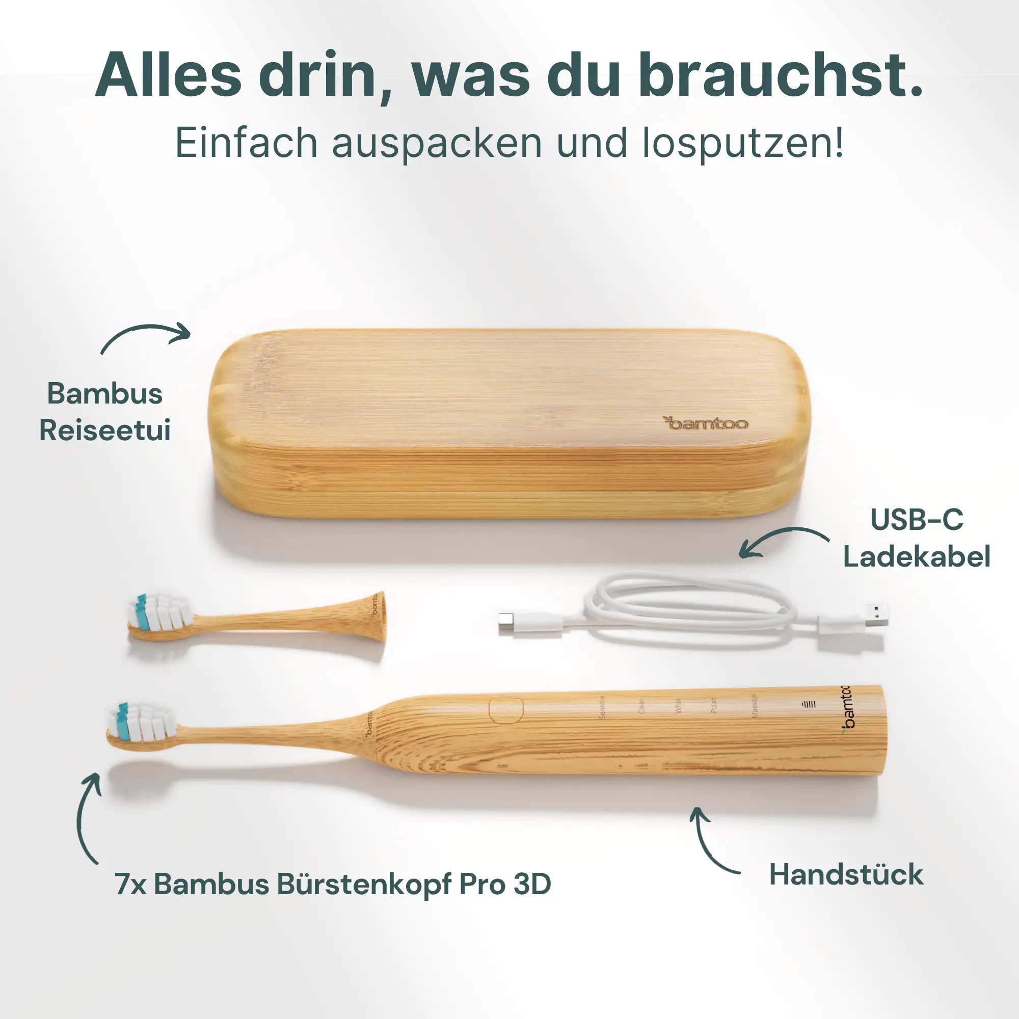 Nachhaltige Schallzahnbürste - XMAS Bundle