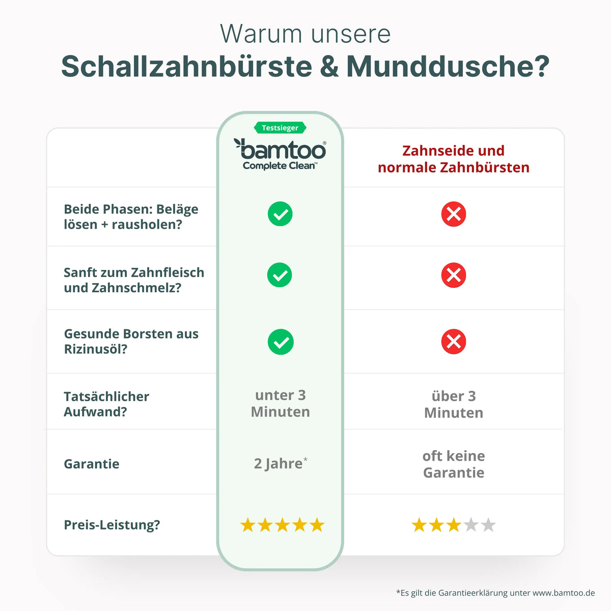 Schallzahnbürste &amp; Munddusche - Basic Bundle