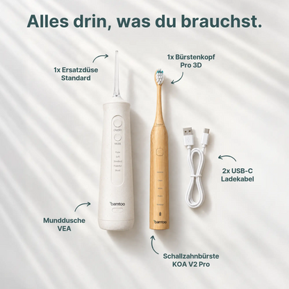 Schallzahnbürste &amp; Munddusche - Basic Bundle