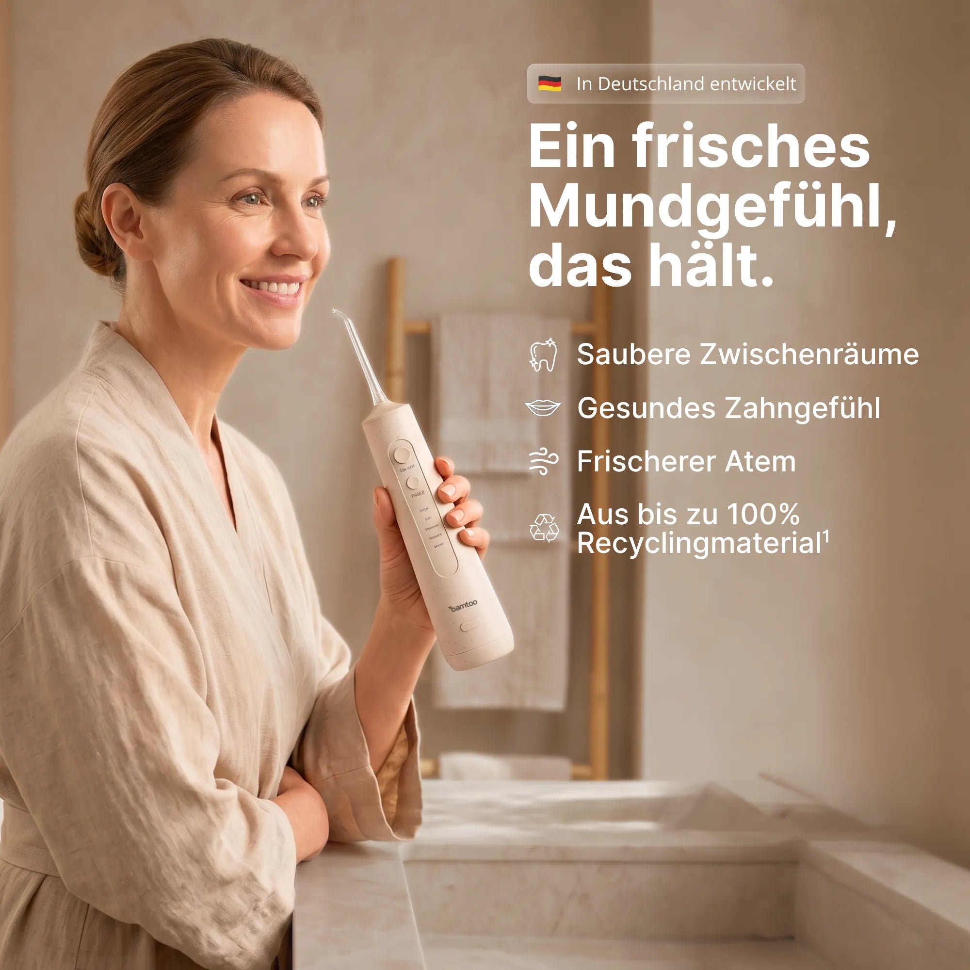 Nachhaltige Munddusche - bamtoo