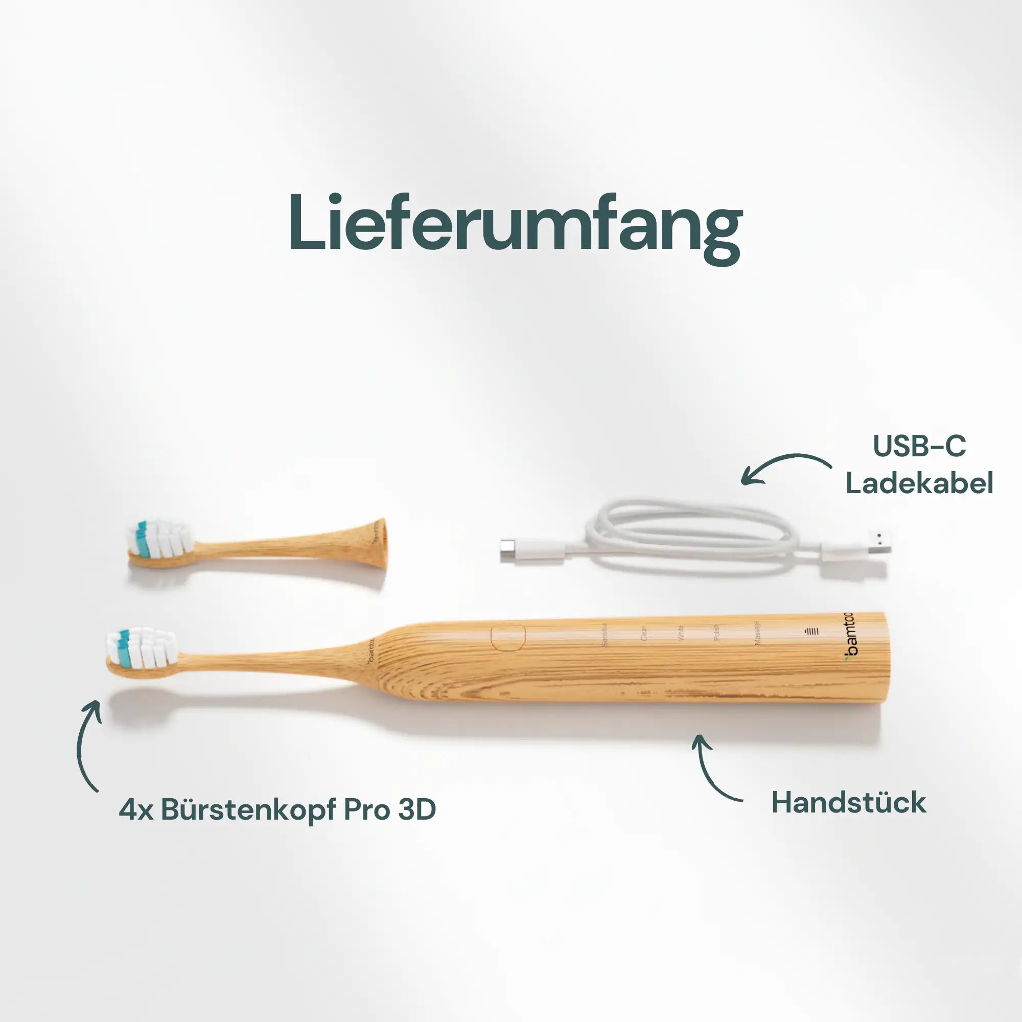 Nachhaltige Schallzahnbürste - Pro 3D Set