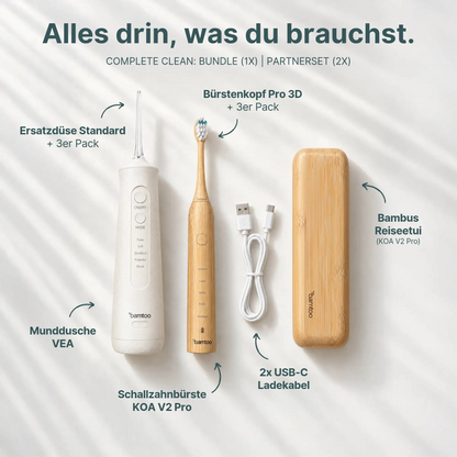 Schallzahnbürste &amp; Munddusche - Complete Clean