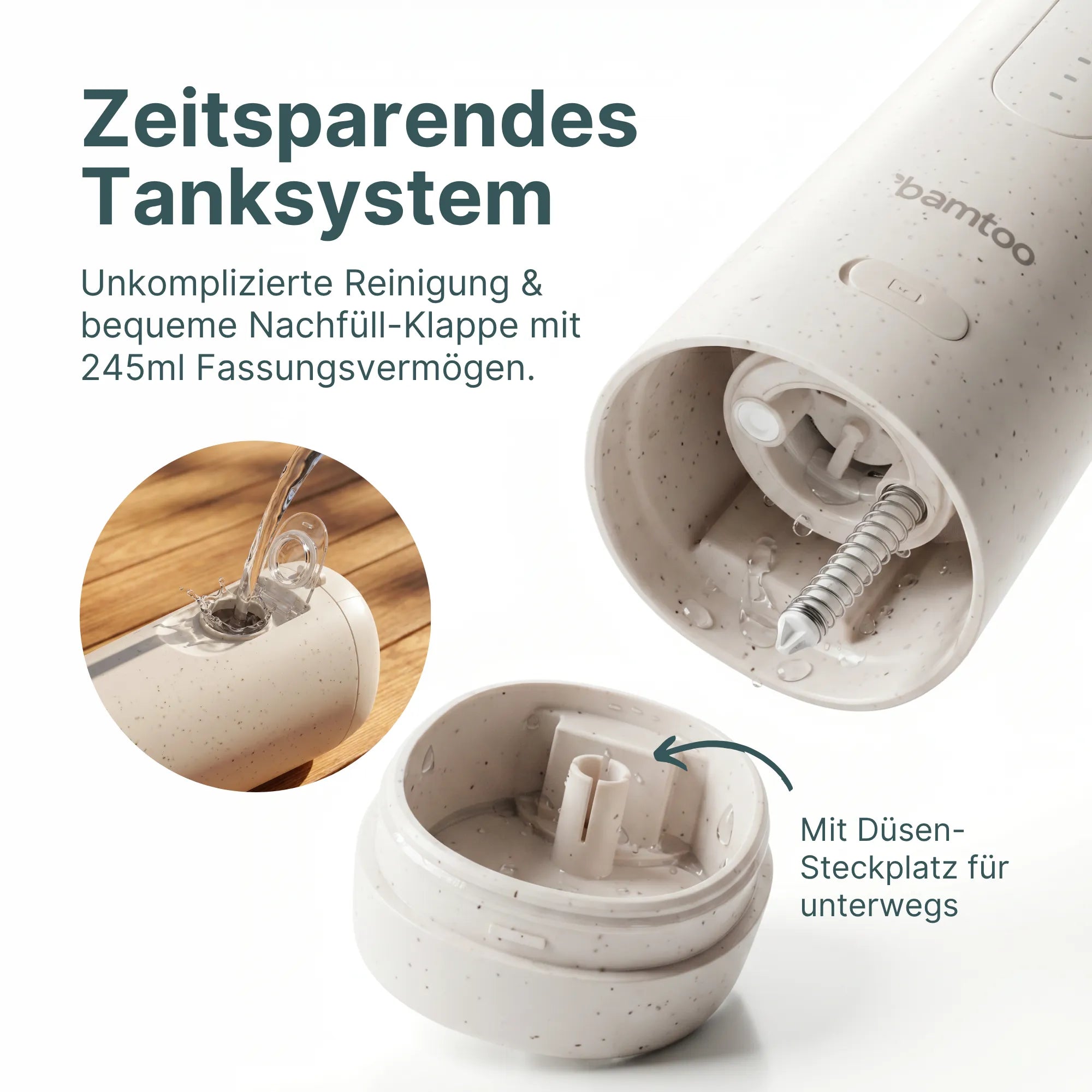Munddusche Tanksystem